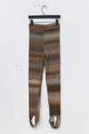 MAME KUROGOUCHI brown elastic pants MM22FW KN056